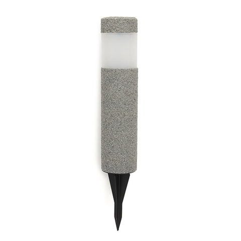 Solar Stone Pillar Pathway Lamp