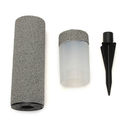 Solar Stone Pillar Pathway Lamp