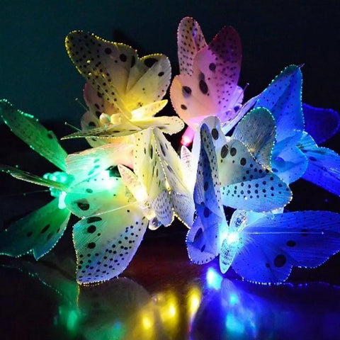 Butterfly Fiber Optic Fairy String Lights