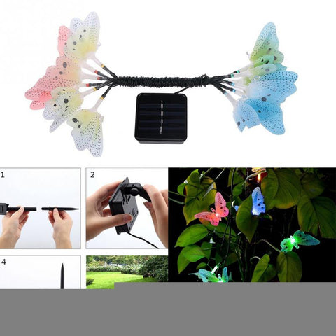 Butterfly Fiber Optic Fairy String Lights