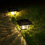 Solar Post Retro Lamp Outdoor Lighting