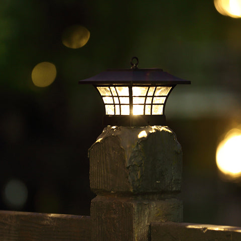 Solar Post Retro Lamp Outdoor Lighting