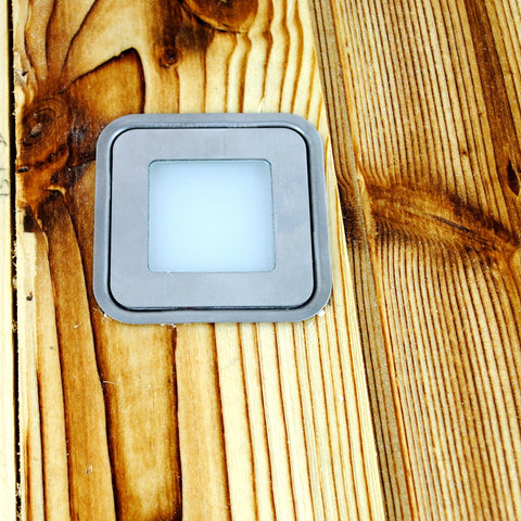 Square Stainless Steel Floor Light