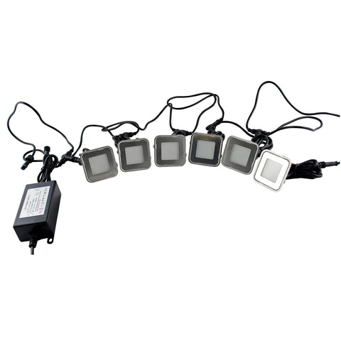 Square Stainless Steel Floor Light