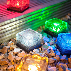 Frosted Glass LED Solar Garden Lights