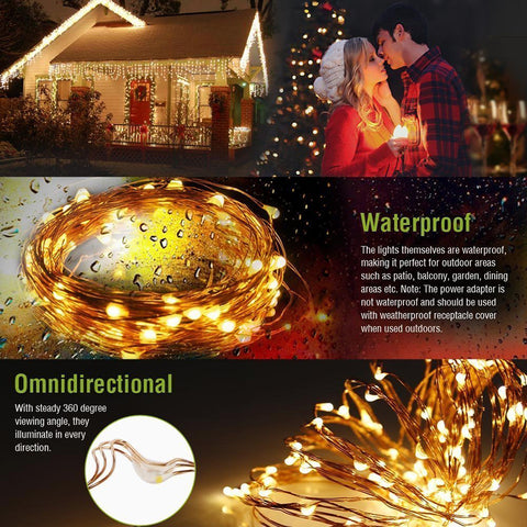 Romantic Solar Garland String Lights