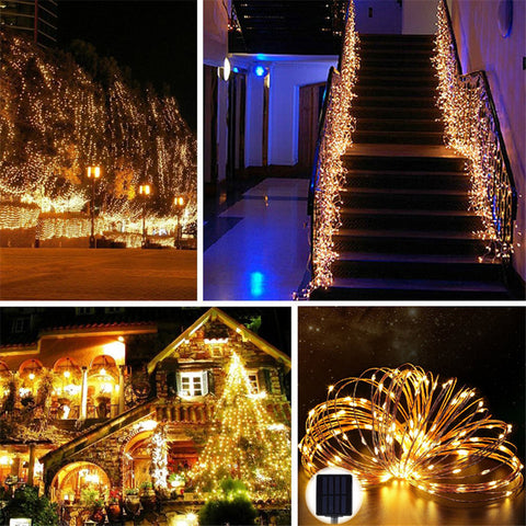 Romantic Solar Garland String Lights