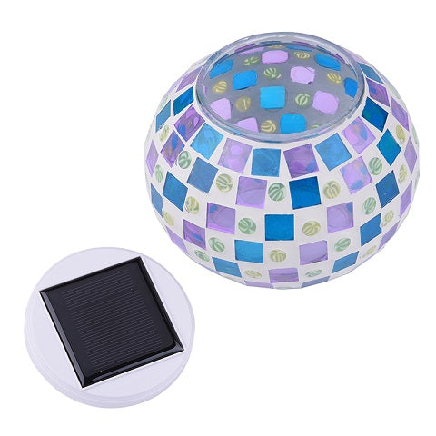 Mosaic Glass Ball Garden Lights
